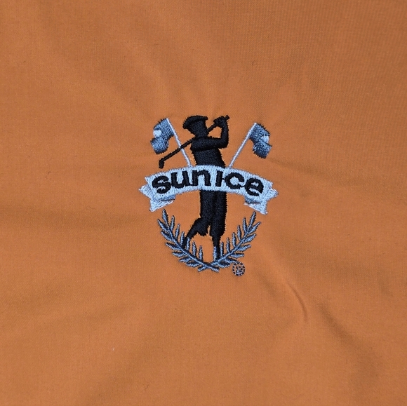 Sunice Men's Orange Golf Short Sleeve  Windbreaker XL - Picture 4 of 11